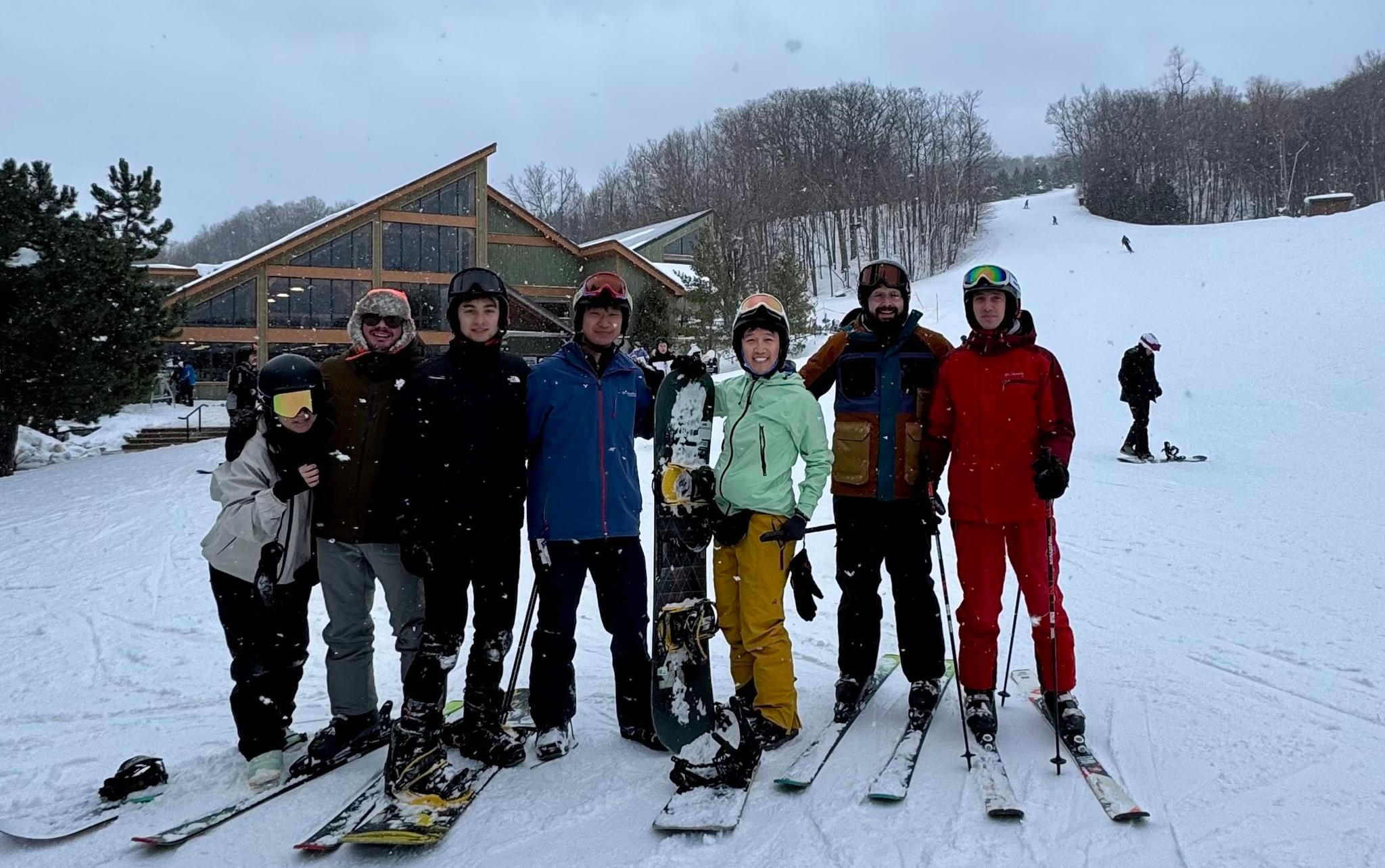 GPTZero team employees at an offsite at Blue Mountain