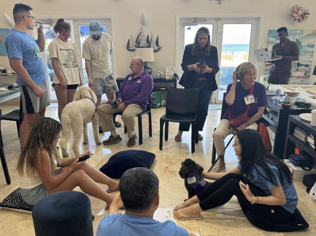 GPTZero team at an offsite in Ft Lauderdale