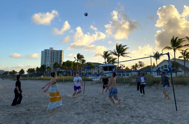 GPTZero team at an offsite in Ft Lauderdale