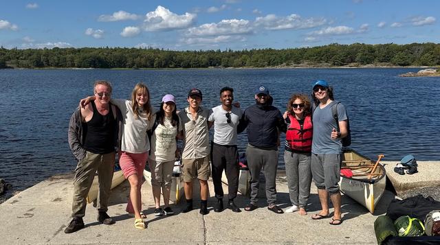 GPTZero team employees at an offsite