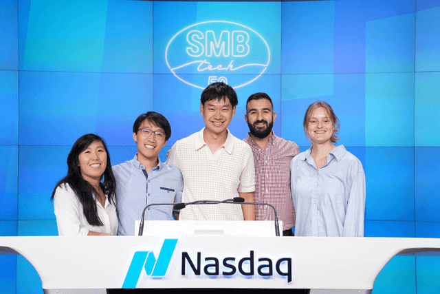 GPTZero team employees closing the Nasdaq